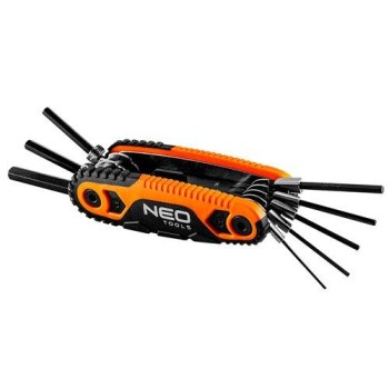 IMBUSZKULCS KÉSZLET, összecsukható 1.5, 2, 2.5, 3, 4, 5, 6, 8mm, 8 részes (09-571)