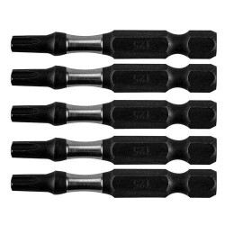 Torziós ütvecsavarozó bitek S2, 50mm, T25, 5db (09-585) Torziós ütvecsavarozó bitek S2, 50mm, T25, 5db (09-585)