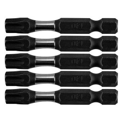 Torziós ütvecsavarozó bitek S2, 50mm, T40, 5db (09-588) Torziós ütvecsavarozó bitek S2, 50mm, T40, 5db (09-588)