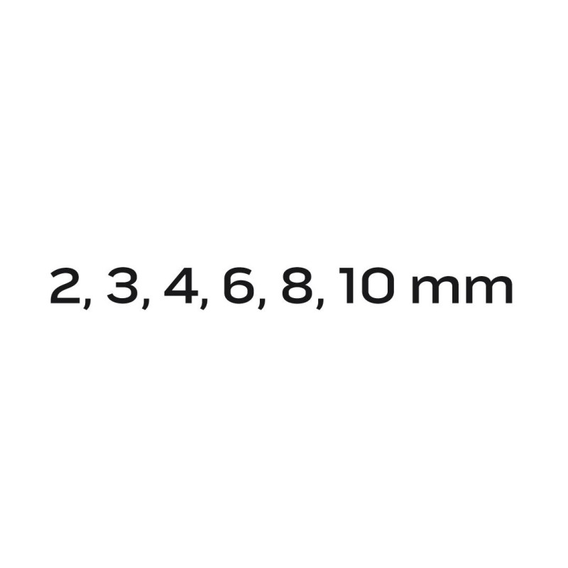 Törtcsavar-kihajtó készlet 3/8'' 6db, 2-10mm (M5-M20) (09-605)