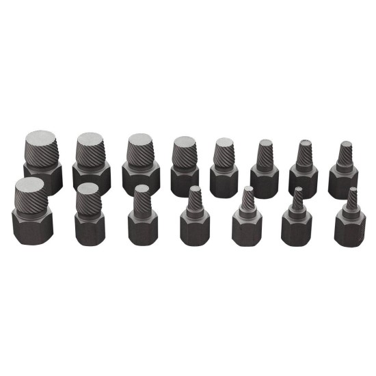 Törtcsavar-kihajtó készlet, 1/2'', 15db, 3-14mm (M6-M24) (09-607)