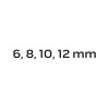 Tőcsavar-kihajtó készlet, 1/2'', 4db, 6-12mm (M6-M12) (09-608)