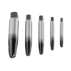 Törtcsavar-kihajtó készlet, 5db, négyszög vég, 2-14mm (M3-M18) (09-615) Törtcsavar-kihajtó készlet, 5db, négyszög vég, 2-14mm (M3-M18) (09-615)