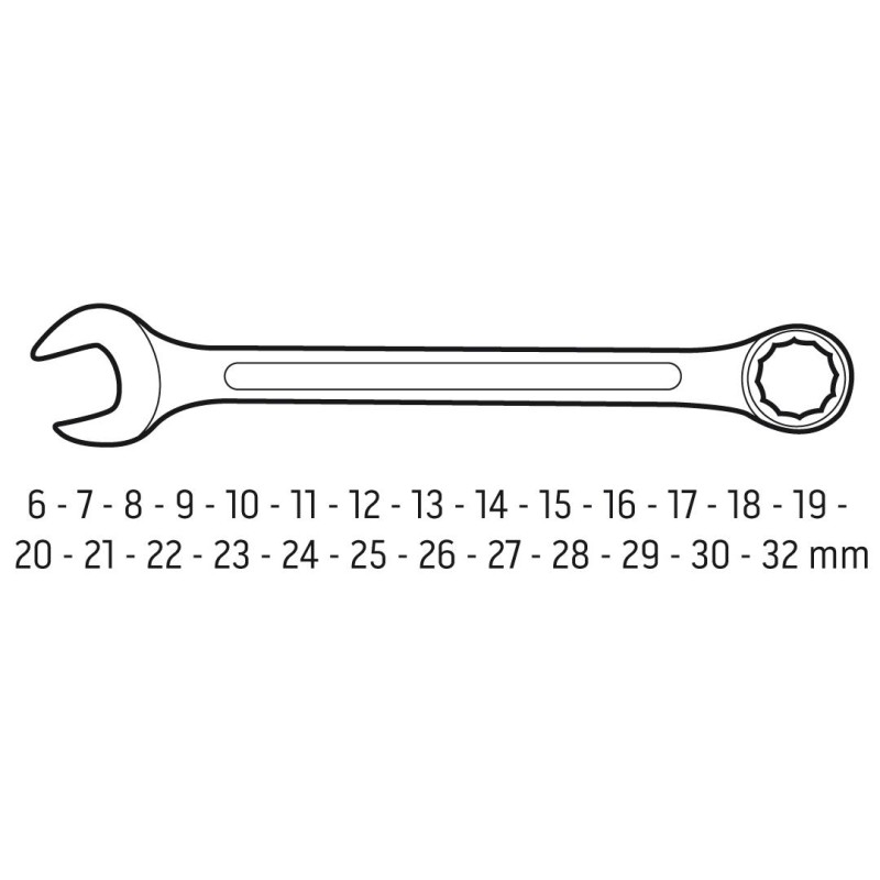 Csillag-villáskulcs készlet 6-32MM (09-754) Csillag-villáskulcs készlet 6-32MM (09-754)