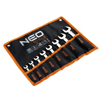 Csillag-villáskulcs készlet, rövid, 8-19mm, 8db (09-791) Csillag-villáskulcs készlet, rövid, 8-19mm, 8db (09-791)