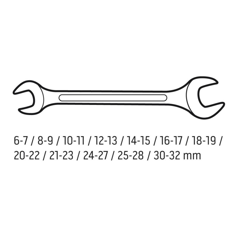 VILLÁSKULCS KÉSZLET 6-32MM 12db (09-852)