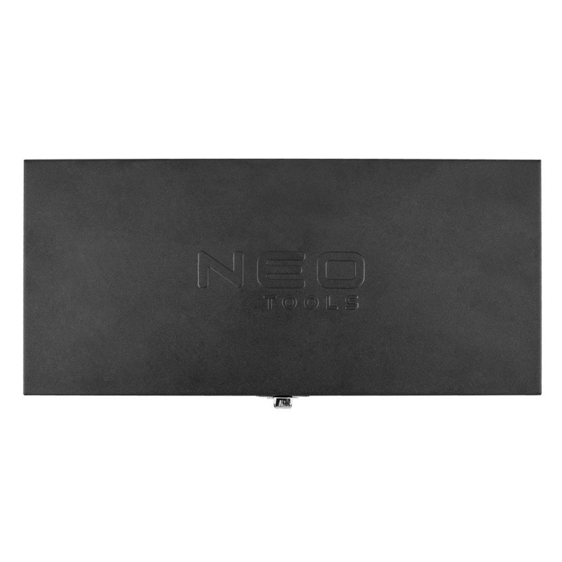 NEO 10-008 1/4'' dugókulcs- és bitkészlet CrV acél, E-profil, 63 db