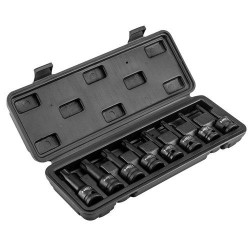 Torxkulcs készlet ütvecsavarozókhoz 8részes, 1/2'' (10-257) Torxkulcs készlet ütvecsavarozókhoz 8részes, 1/2'' (10-257)