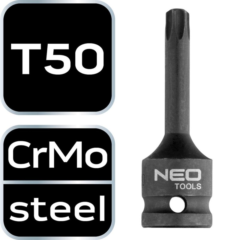 Torziós bit ütvecsavarozókhoz 1/2'' T50 (10-261) Torziós bit ütvecsavarozókhoz 1/2'' T50 (10-261)