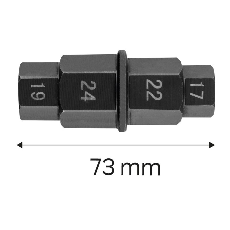 Motorkerékpár elsőtengely kulcs 4 az 1-ben (10-502) Motorkerékpár elsőtengely kulcs 4 az 1-ben (10-502)