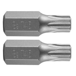 Torx bit, 3/8'', T45x30mm, S2, 2db (10-924) Torx bit, 3/8'', T45x30mm, S2, 2db (10-924)
