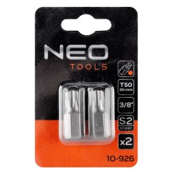 Torx bit, 3/8'', T50x30mm, S2, 2db (10-926) Torx bit, 3/8'', T50x30mm, S2, 2db (10-926)