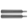 Torx bit, 3/8'', T30x75mm, S2, 2db (10-940)