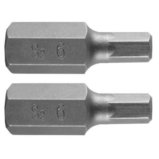 Imbusz bit, 3/8'', 6x30mm, S2, 2db (10-972)