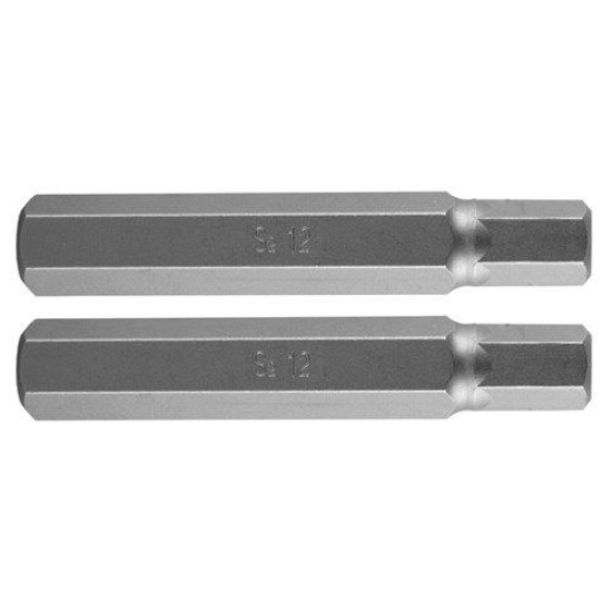 Imbusz bit, 3/8'', 12x75mm, S2, 2db (10-988)