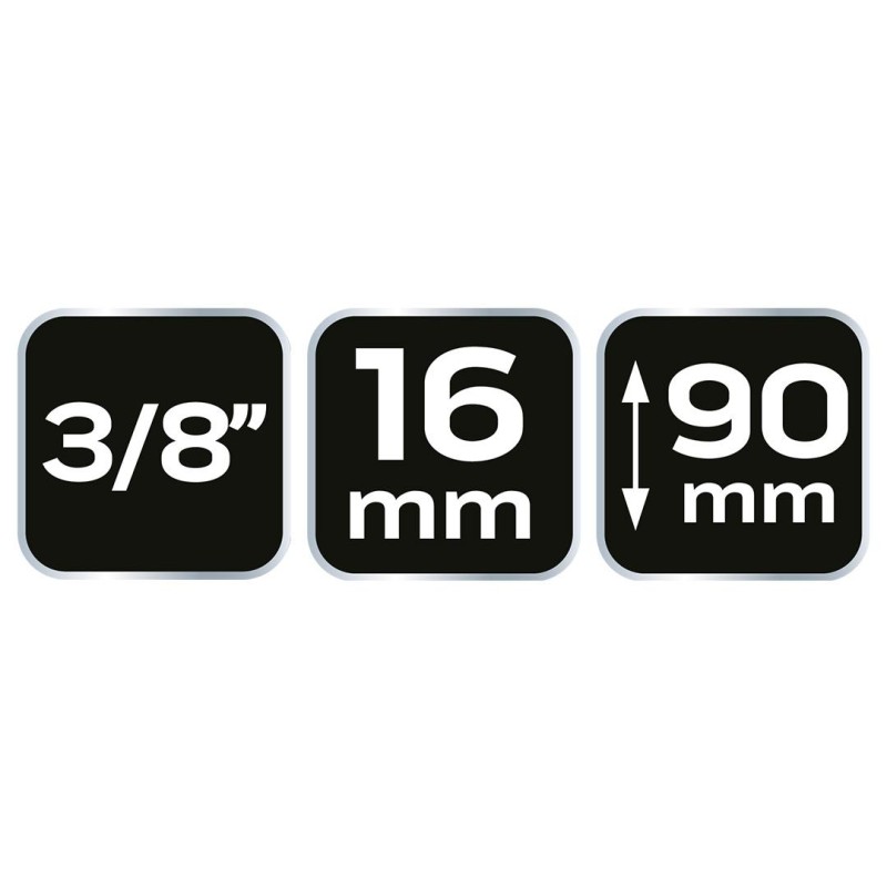 Gyújtógyertyakulcs 3/8'', 16x90mm (11-153) Gyújtógyertyakulcs 3/8'', 16x90mm (11-153)