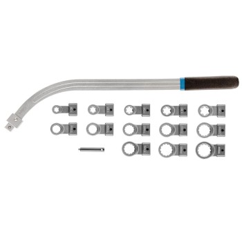 Feszítőgörgő kulcs cserélhető fejekkel, 15db (11-169)