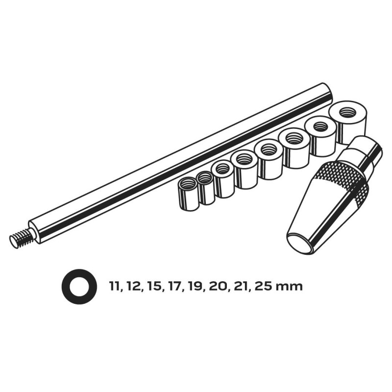 Kuplungtárcsa központosító készlet, 9db (11-170) Kuplungtárcsa központosító készlet, 9db (11-170)