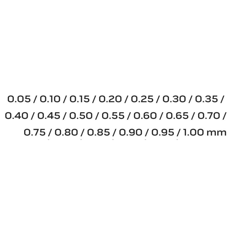 Hézagmérő készlet 20db (0.05 - 1.0mm) 65MN/rozsdamentes acél (11-191)