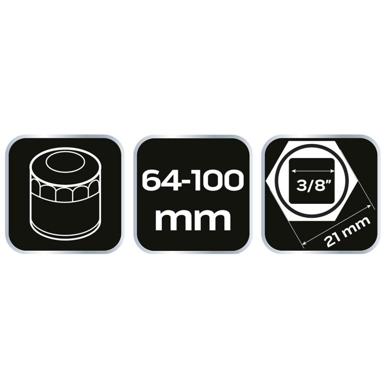 Olajszűrő leszedő kulcs (64-100mm) (11-239)