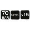 Kompresszió mérő készlet diesel 16db (11-262)