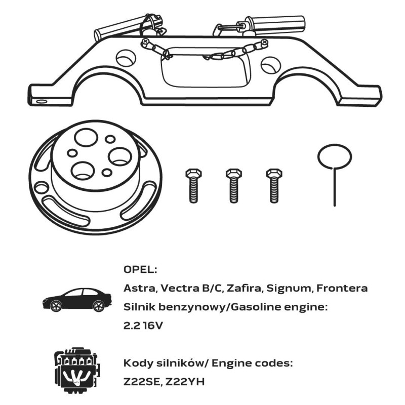 Vezérműtengely blokkoló készlet, Opel benzin és dízelmotorok (11-331)