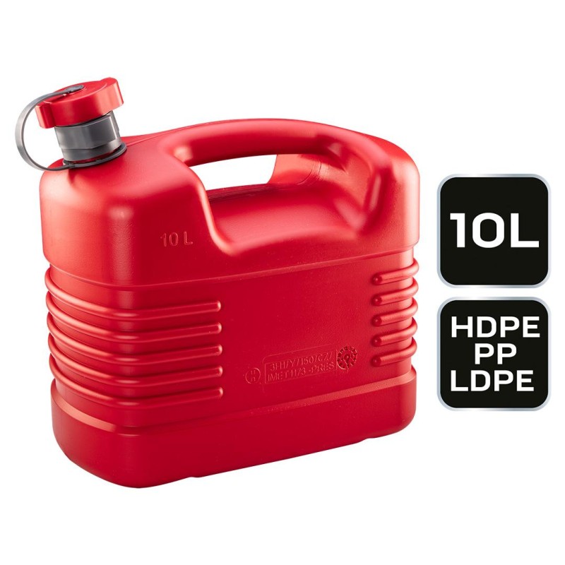 Üzemanyagkanna, műanyag(HDPE), 10l, kiöntővel (11-560)