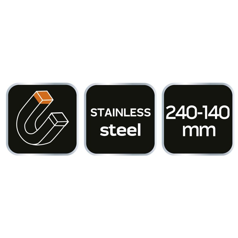 Mágneses tál 245x145mm, rozsdamentes (11-614)