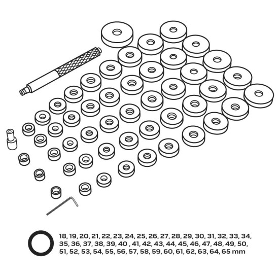 Csapágyszerelő készlet, 51db (11-691)