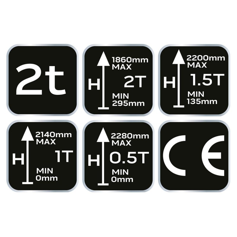 Műhelydaru, motorkiemelő zsiráf 2T, 25-2382mm (11-720) Műhelydaru, motorkiemelő zsiráf 2T, 25-2382mm (11-720)