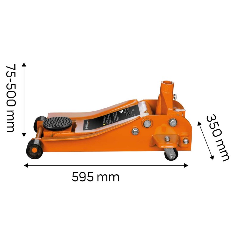 Alacsony profilú hidraulikus krokodilemelő 2.5T, 85-455mm (11-731) Alacsony profilú hidraulikus krokodilemelő 2.5T, 85-455mm (11-731)