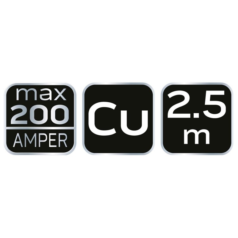 Inditókábel réz, max. 200Ax2.5m (11-834) Inditókábel réz, max. 200Ax2.5m (11-834)