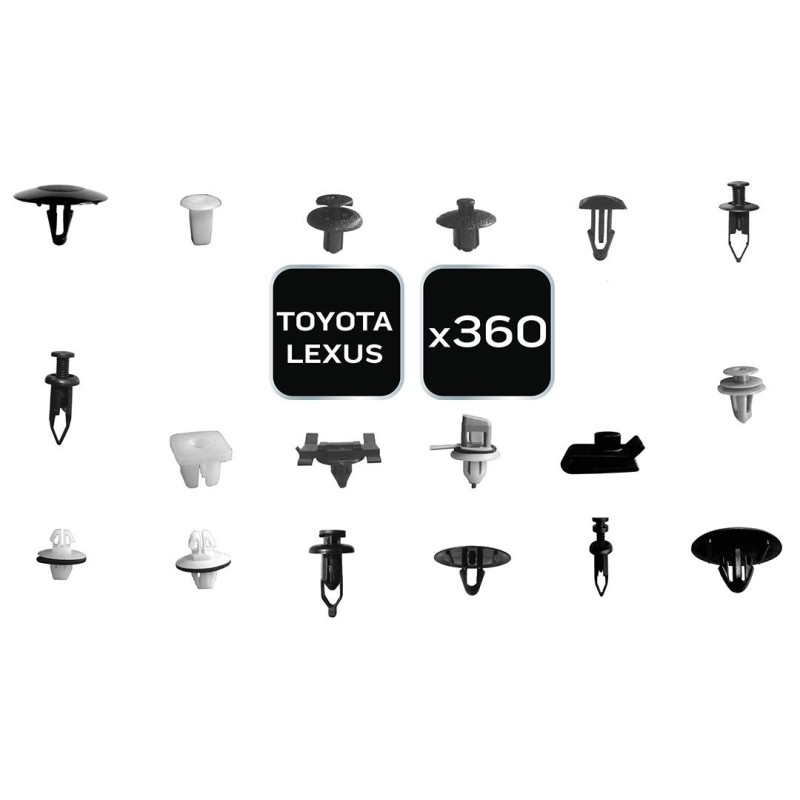 Gépkocsi rögzítő patent készlet, 360db, Toyota/Lexus (11-950)