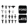 Gépkocsi rögzítő patent készlet, 415db, Ford (11-960)