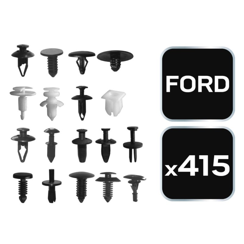 Gépkocsi rögzítő patent készlet, 415db, Ford (11-960)