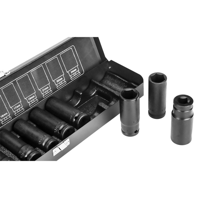 Gépi Dugókulcskészlet 1/2'' 11db 10-24 (12-102) Gépi Dugókulcskészlet 1/2'' 11db 10-24 (12-102)