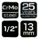 Gépi dugókulcs 1/2'', 13mm, Cr-Mo (12-213)
