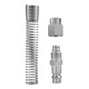 Pneumatikus gyorscsatlakozó ellendarab, 8mm tömlővéges, védőrugós (12-606)