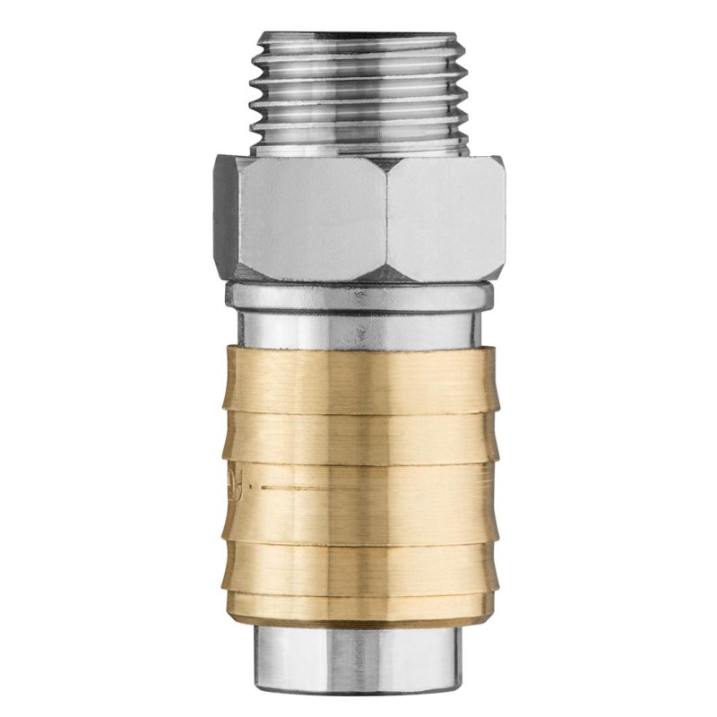 Pneumatikus gyorscsatlakozó 3/8'' küsőmenet (12-636) Pneumatikus gyorscsatlakozó 3/8'' küsőmenet (12-636)