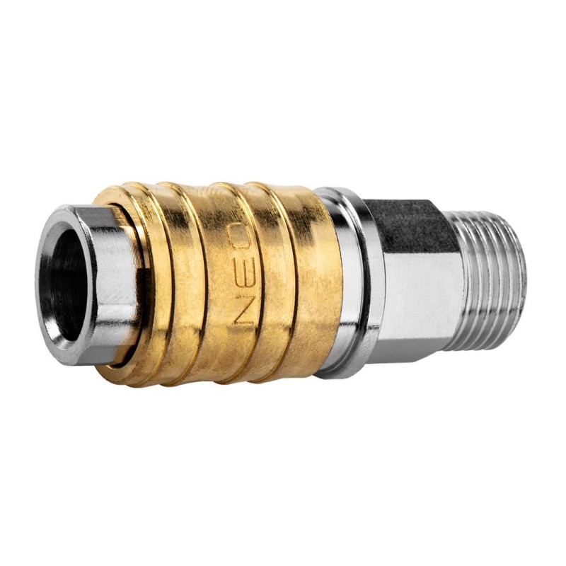 Pneumatikus gyorscsatlakozó 3/8'' küsőmenet (12-636) Pneumatikus gyorscsatlakozó 3/8'' küsőmenet (12-636)