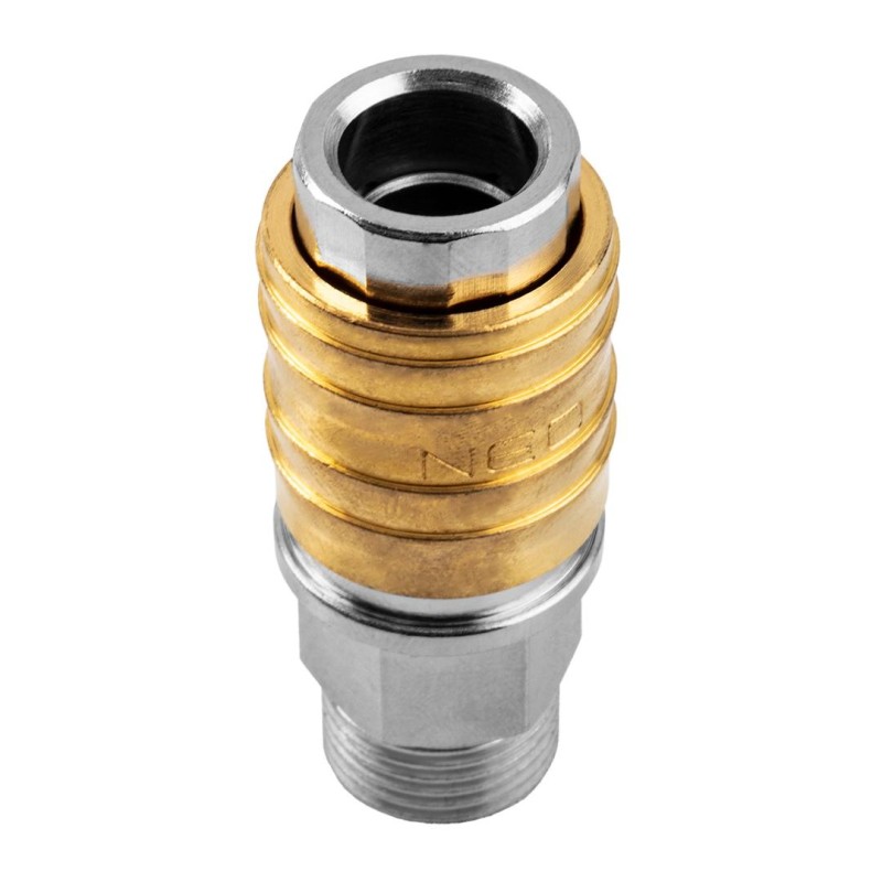 Pneumatikus gyorscsatlakozó 3/8'' küsőmenet (12-636) Pneumatikus gyorscsatlakozó 3/8'' küsőmenet (12-636)