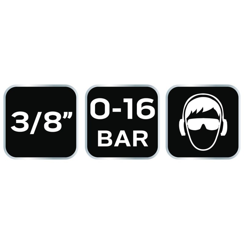 Pneumatikus csatlakozó ellendarab, 3/8'' külsőmenetes (12-641)