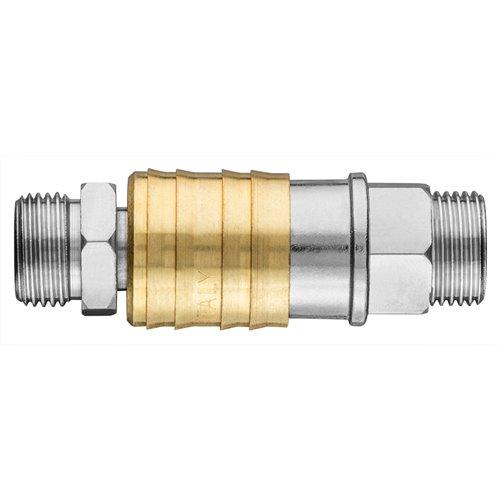 Pneumatikus gyorscsatlakozó + ellendarab, 3/8'' külsőmenet (12-646) Pneumatikus gyorscsatlakozó + ellendarab, 3/8'' külsőmenet (12-646)