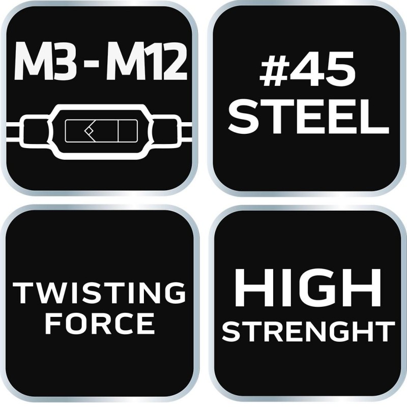 T-hajtókar menetfúrókhoz, M3-M12 (12-910)