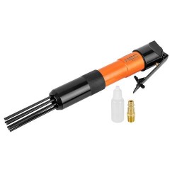 Pneumatikus tűs leverőgép rozsdához és hegesztési varratokhoz, 12x3mm (14-031) Pneumatikus tűs leverőgép rozsdához és hegesztési varratokhoz, 12x3mm (14-031)