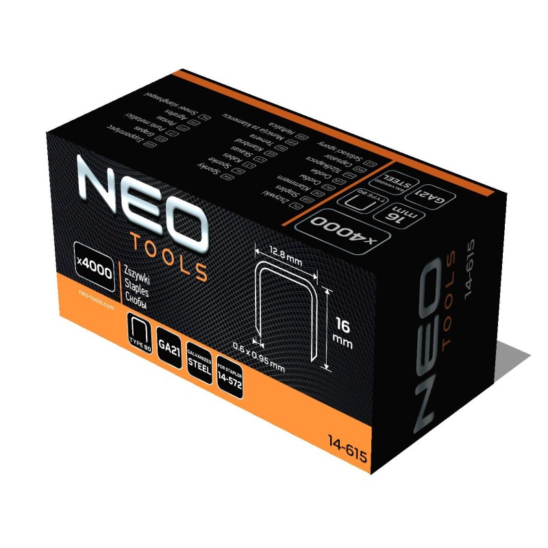 Tűzőkapocs, horganyzott 80-as tipus, pneumatikus tűzőgéphez (14-572), GA21, 16mm, 4000db (14-615) Tűzőkapocs, horganyzott 80-as tipus, pneumatikus tűzőgéphez (14-572), GA21, 16mm, 4000db (14-615)