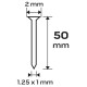 Tűzőszeg, horganyzott 300 (F) tipus, pneumatikus tűzőgéphez (14-570), GA18, 50mm, 4000db (14-658)