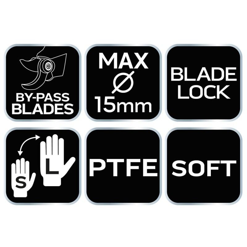 Metszőolló, mellévágó, max.15mm, teflon bevonat, állítható pengenyílás, 185mm (15-200) Metszőolló, mellévágó, max.15mm, teflon bevonat, állítható pengenyílás, 185mm (15-200)