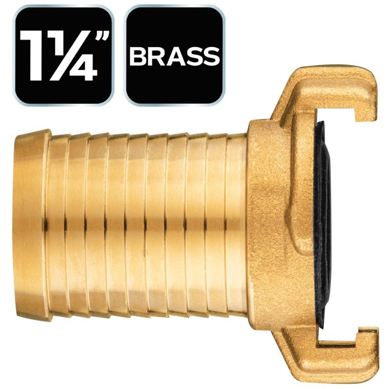 Réz tömlőcsatlakozó, körmös, bajonett záras, 1 1/4'' (15-624)