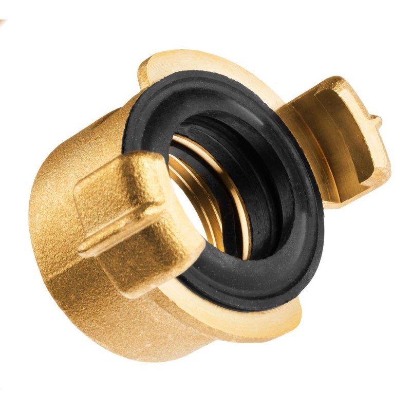 Réz gyorscsatlakozó, belső menetes, körmös, bajonett záras 1'' (15-632)